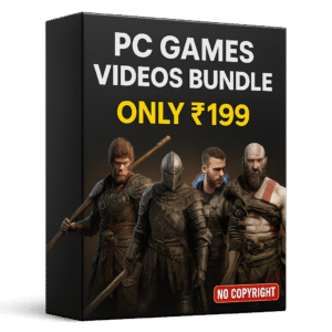 pc games video bundle – latest gaming characters clips & montages (only ₹199)